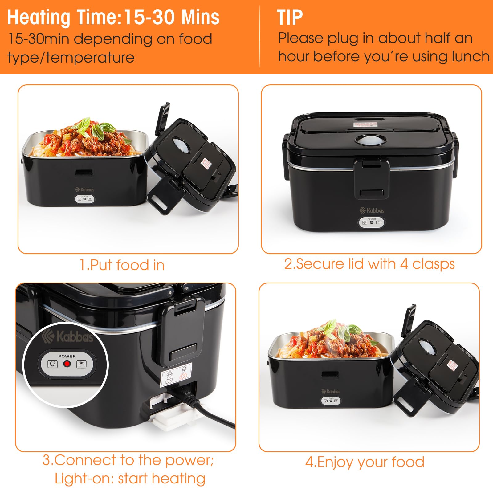 Kabbas insulated bag with carry handle shows easy portability and temperature retention.