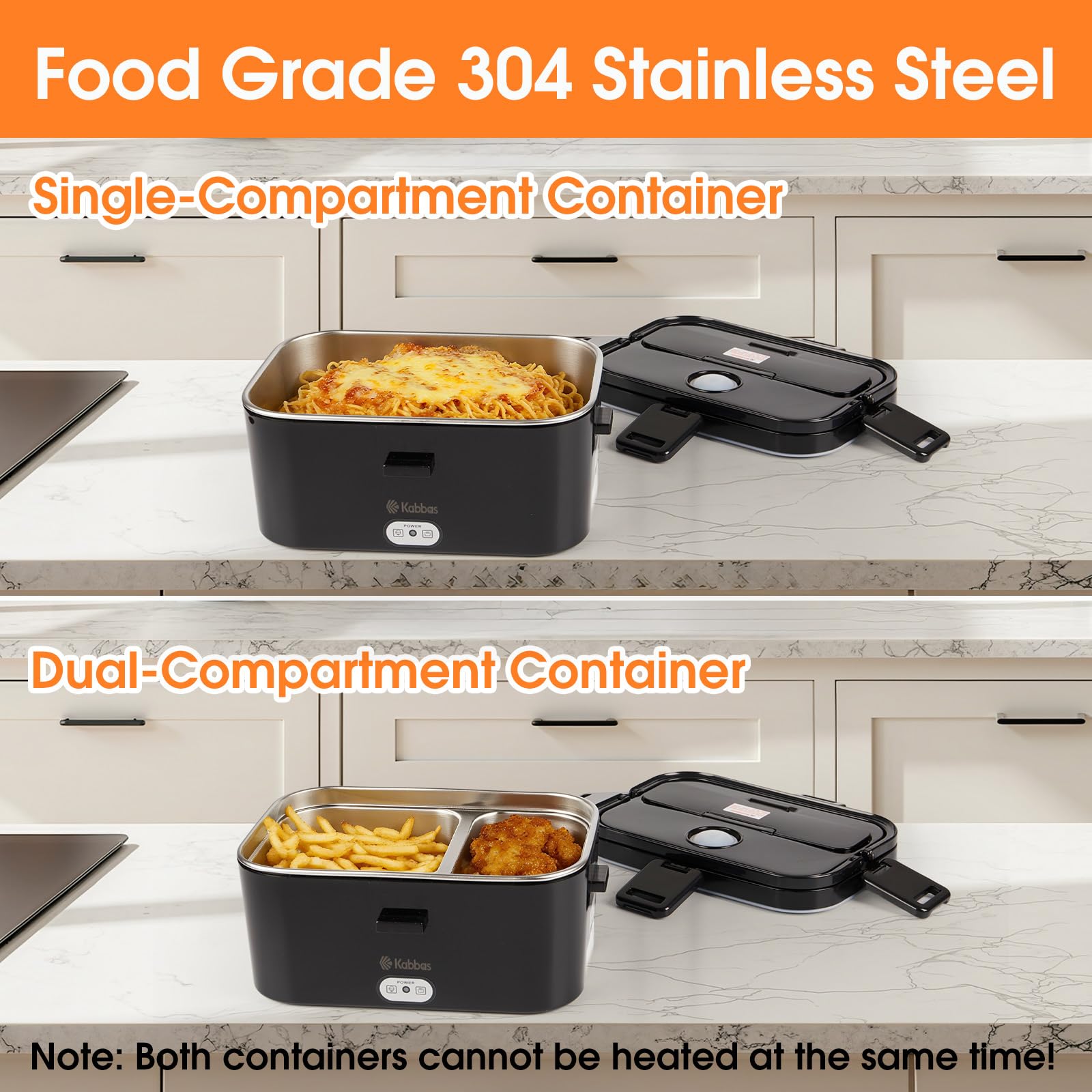 Kabbas leakproof lid close-up emphasizes spill-free lunches during travel and work.
