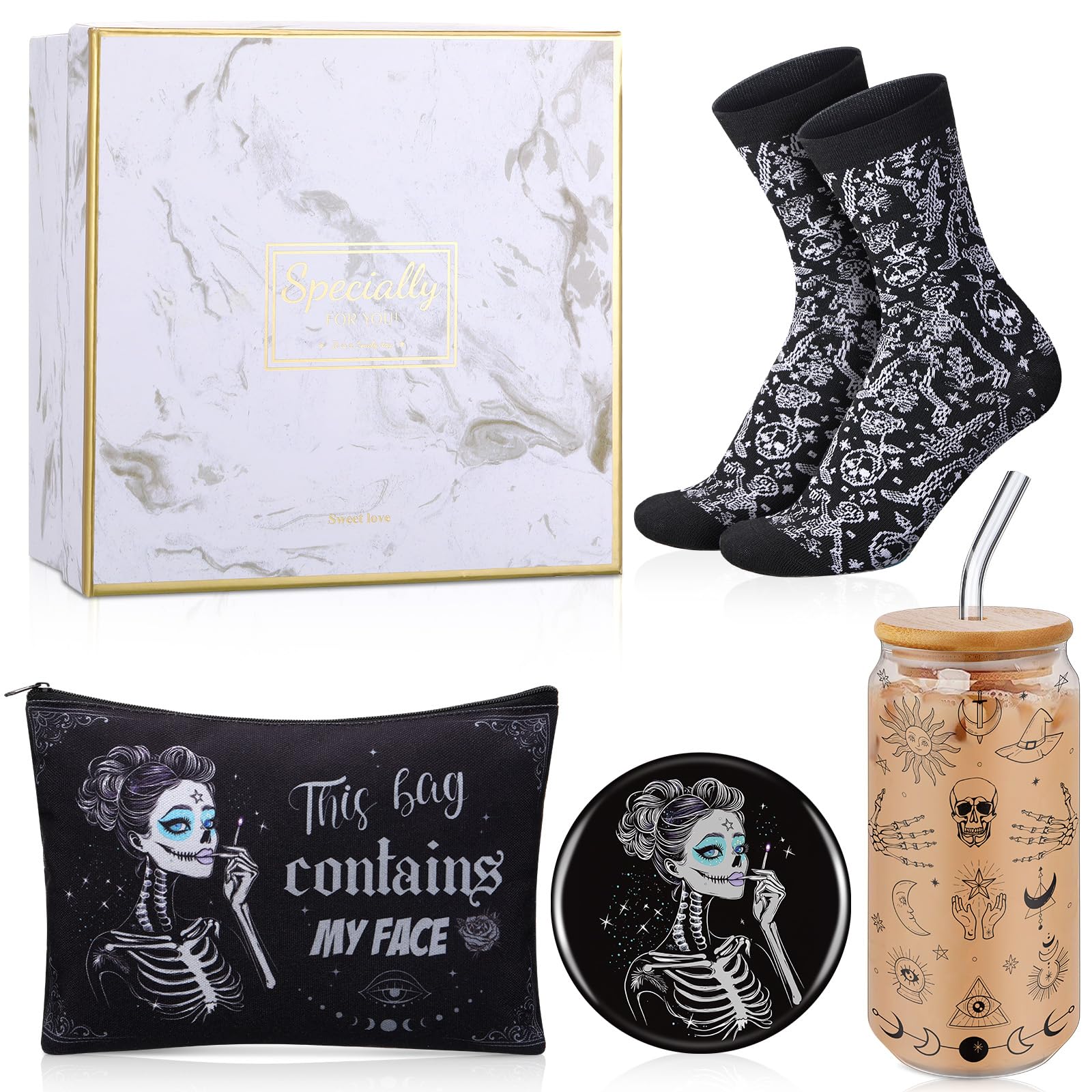 Kacctyen 18oz glass cup with lid, perfect for everyday use and parties