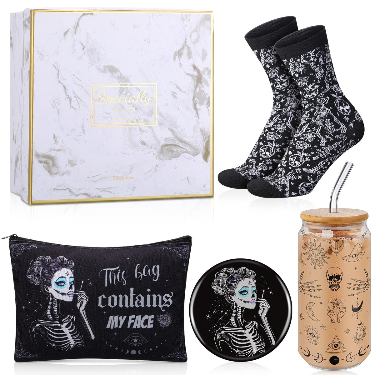 Kacctyen 18oz glass cup with lid, perfect for everyday use and parties