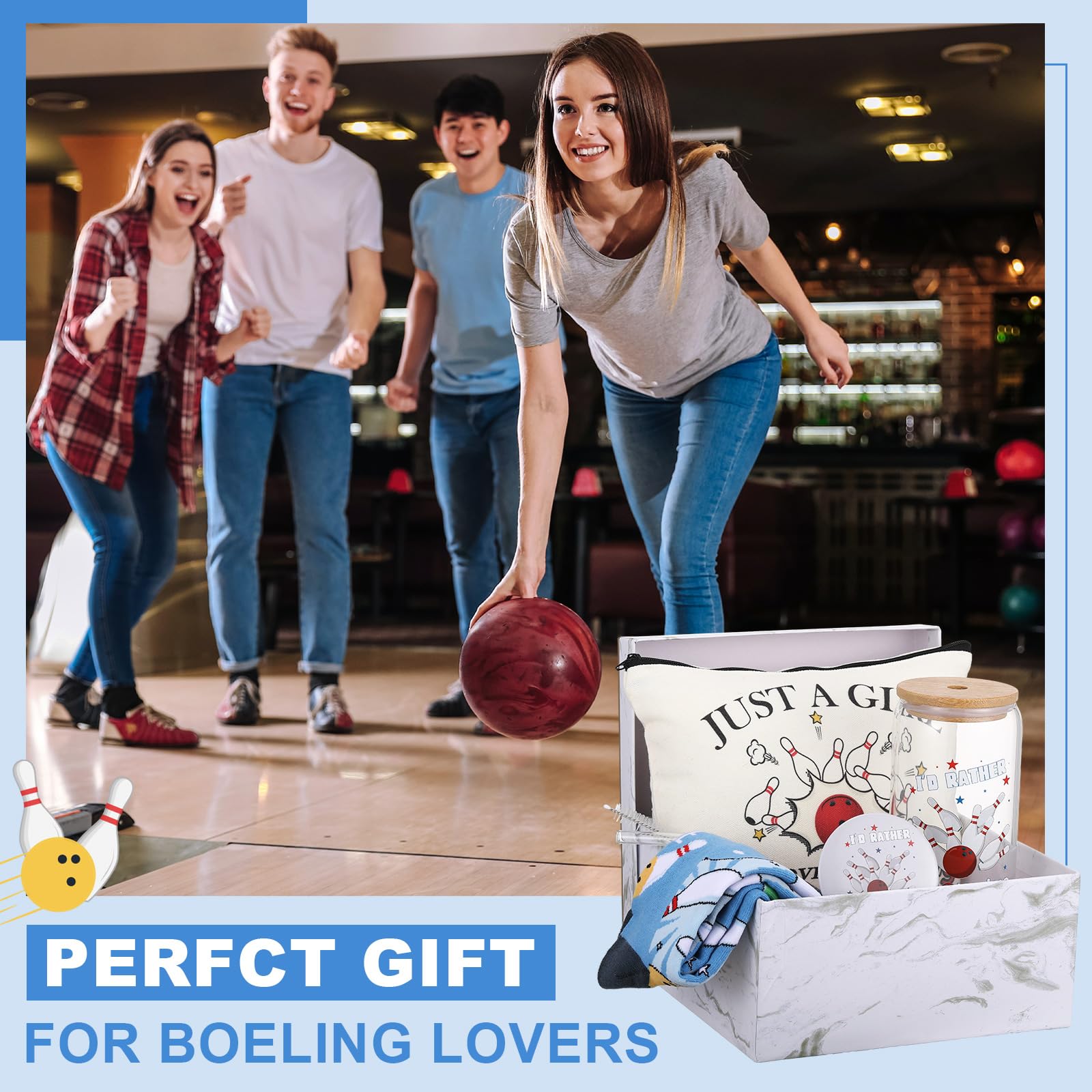 Kacctyen gift box for bowling gifts, ready-to-gift presentation.