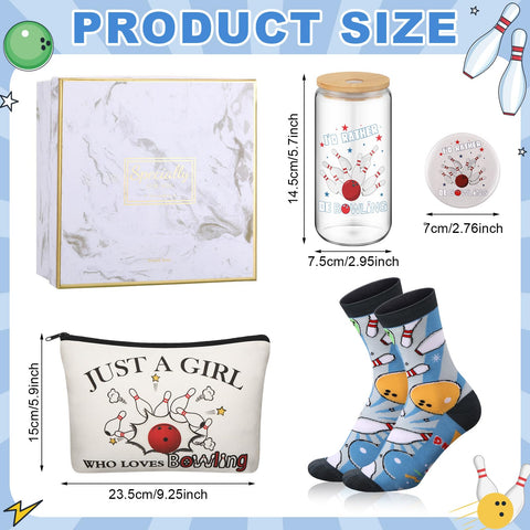 Kacctyen bowling makeup bag in canvas, compact storage for cosmetics on trips.