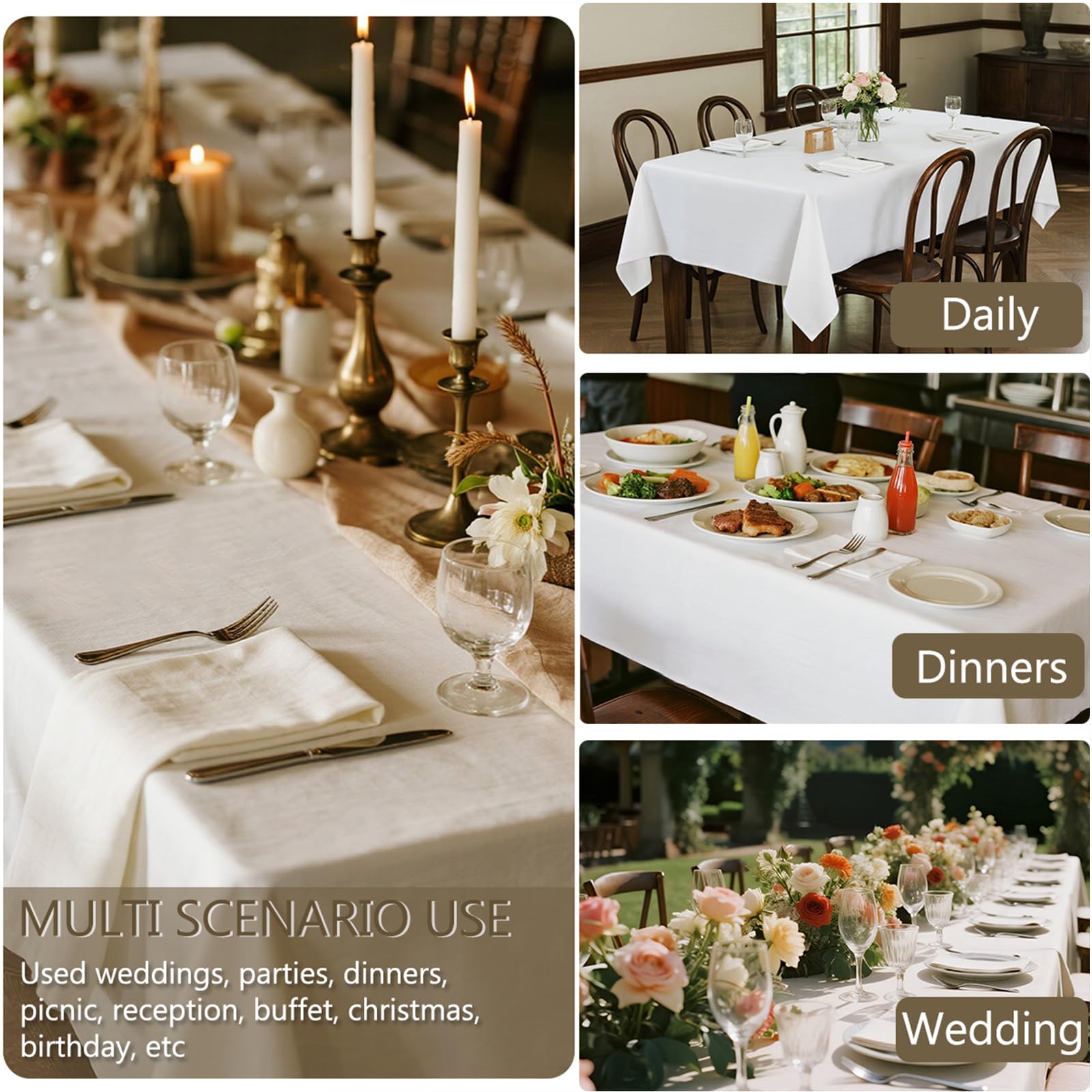 Kachanaa stain-resistant fabric supports quick cleanup after meals.