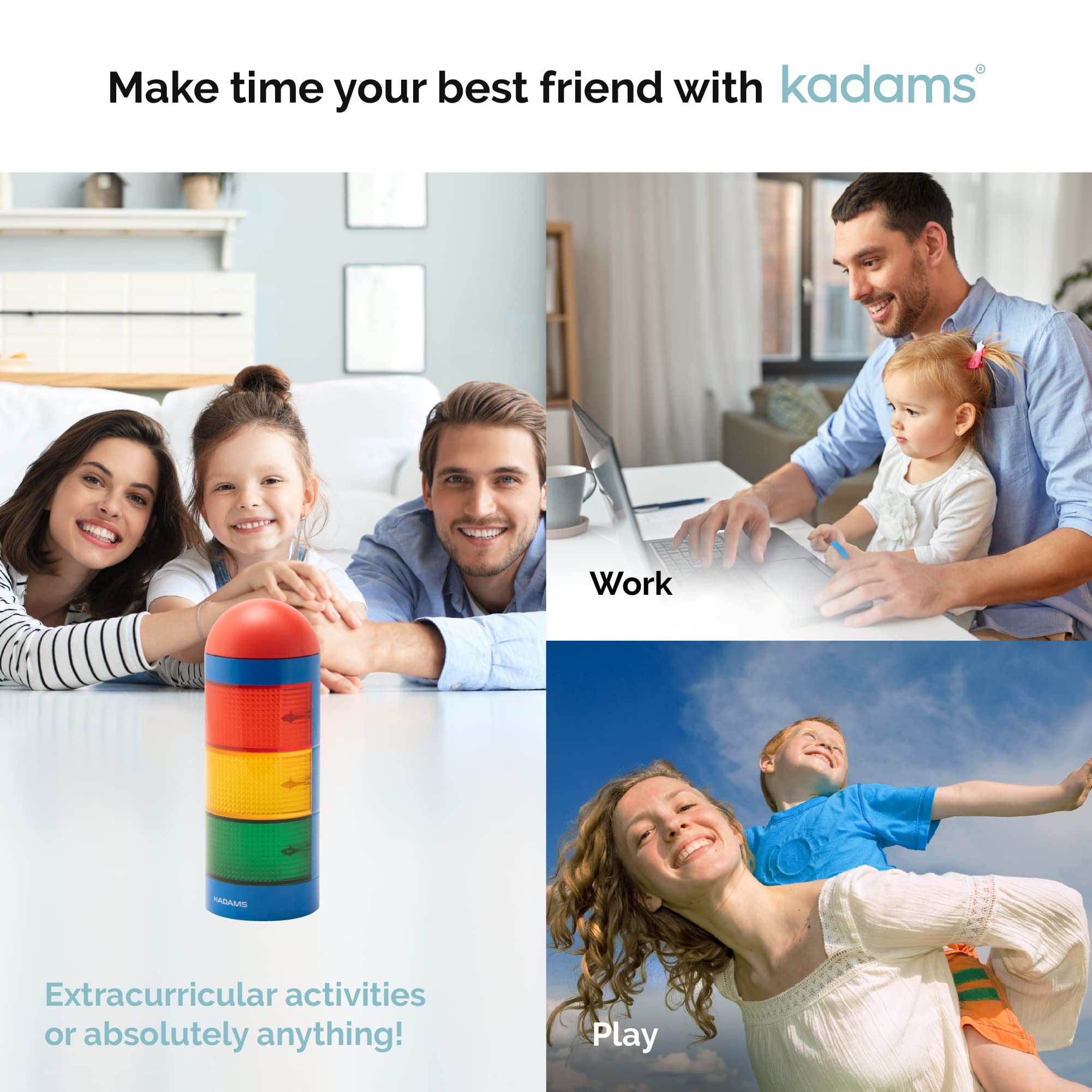 KADAMS timer is classroom-friendly for teachers and parents managing routines.