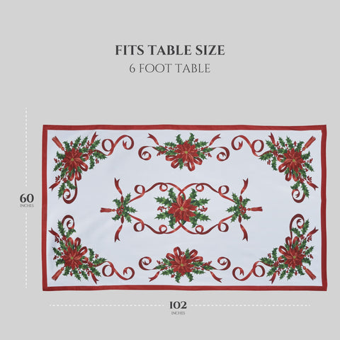 Kadut 60x102-inch drapes over 6ft tables during Thanksgiving or Christmas