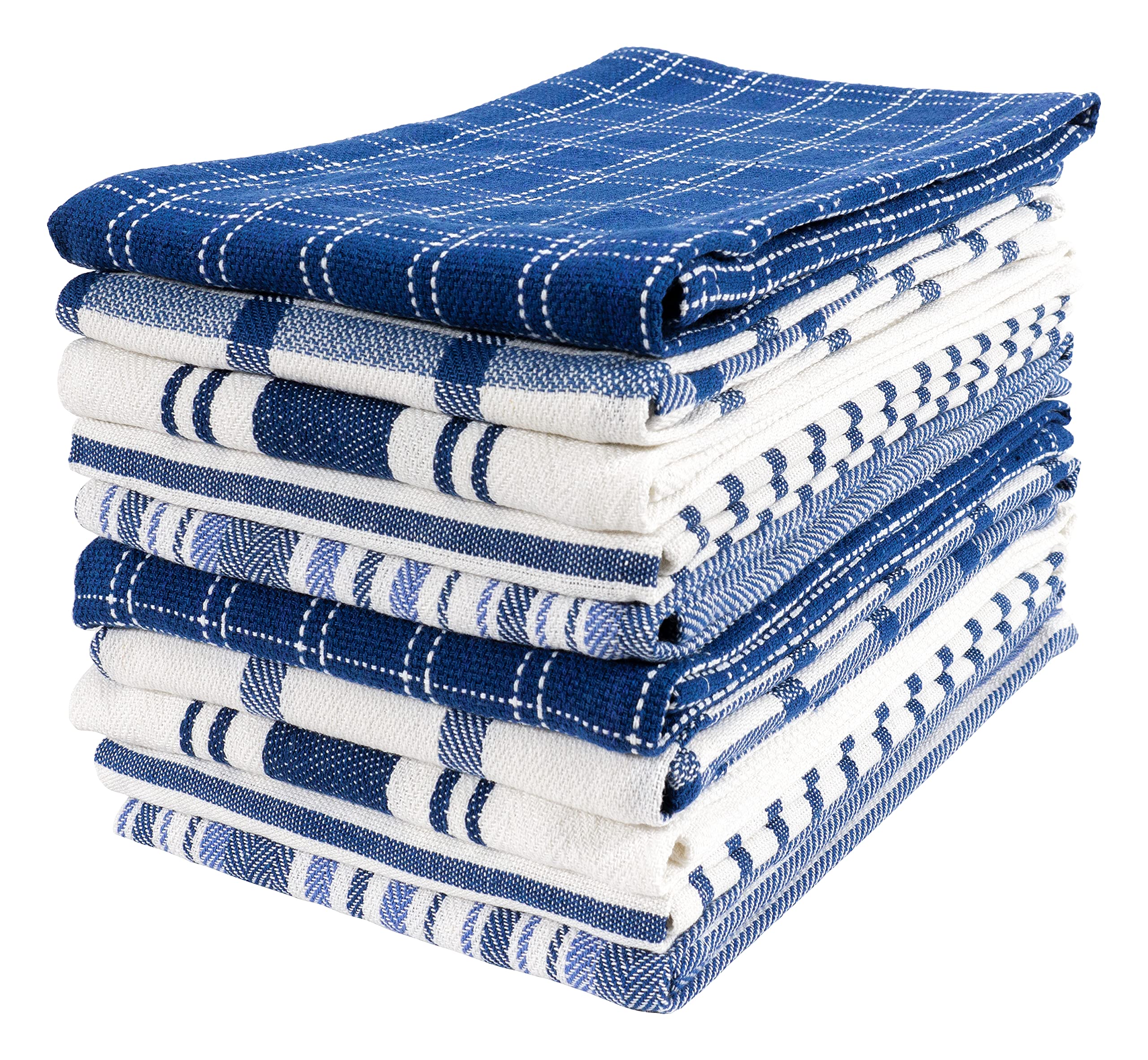 KAF Home navy flat towel folded neatly for quick drying and everyday use.