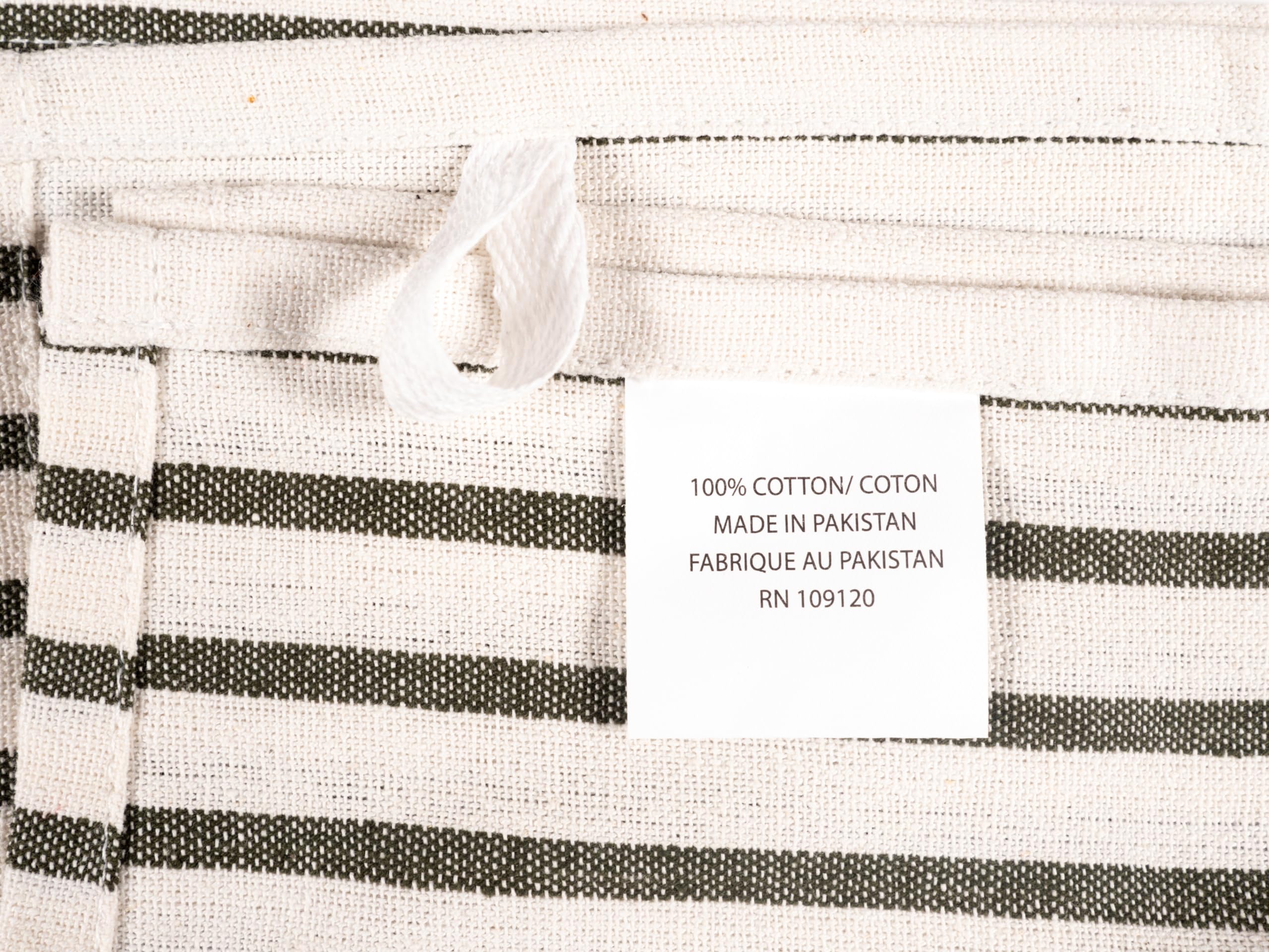 KAF Home dish towels in use on counter olive, absorbent and quick-drying for meal prep cleanup.