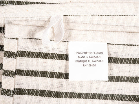 KAF Home dish towels in use on counter olive, absorbent and quick-drying for meal prep cleanup.
