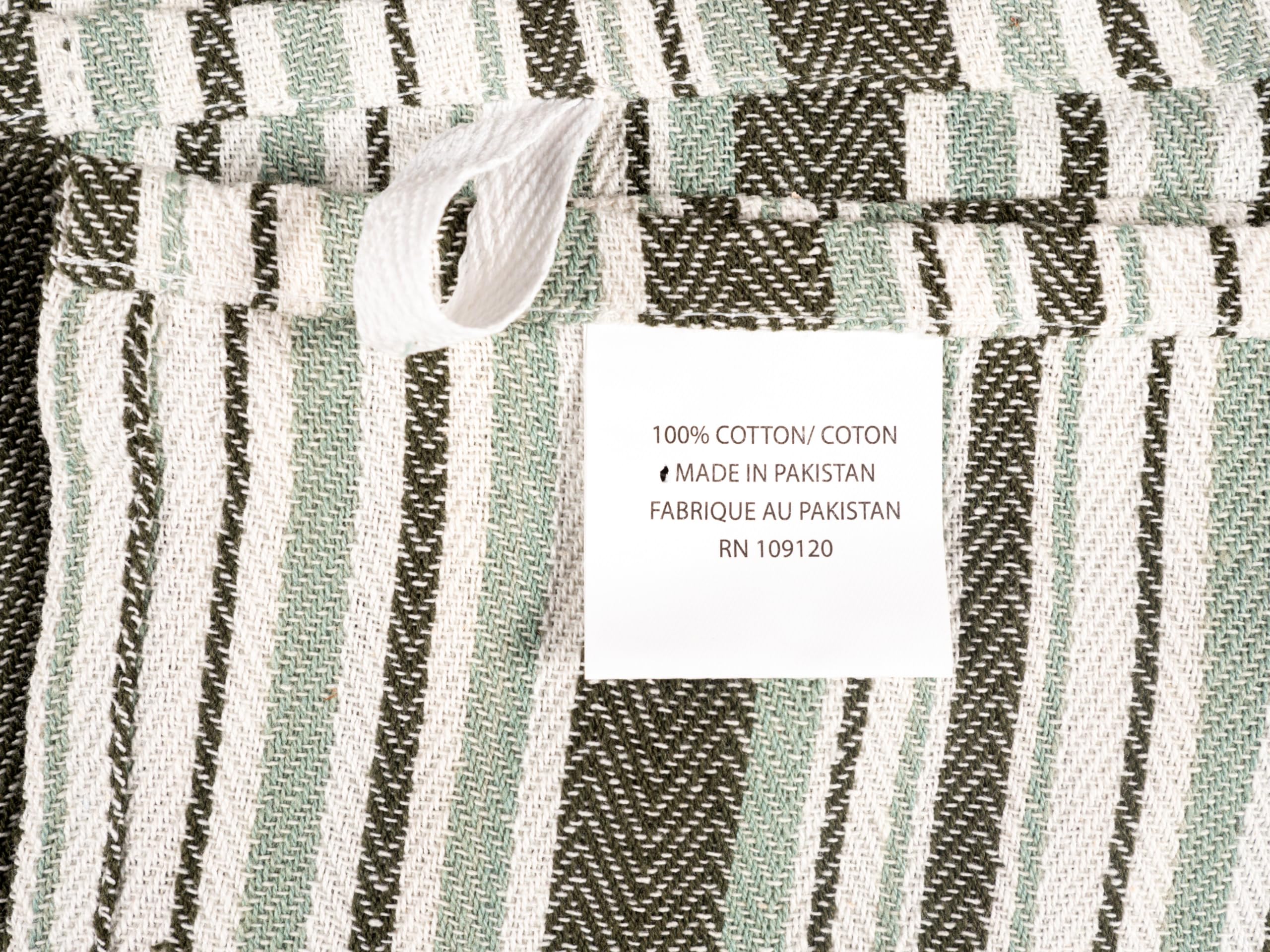 KAF Home drying hands towels near sink olive, convenient for hand drying after washing.