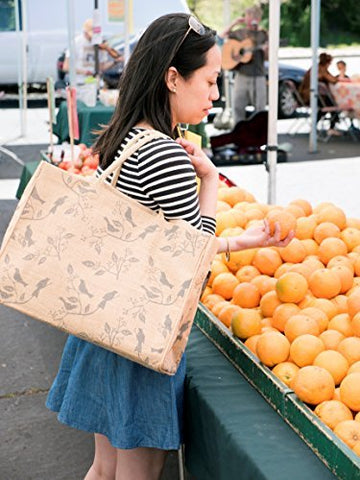 KAF Home jute market bag with durable handles, easy to carry all day.