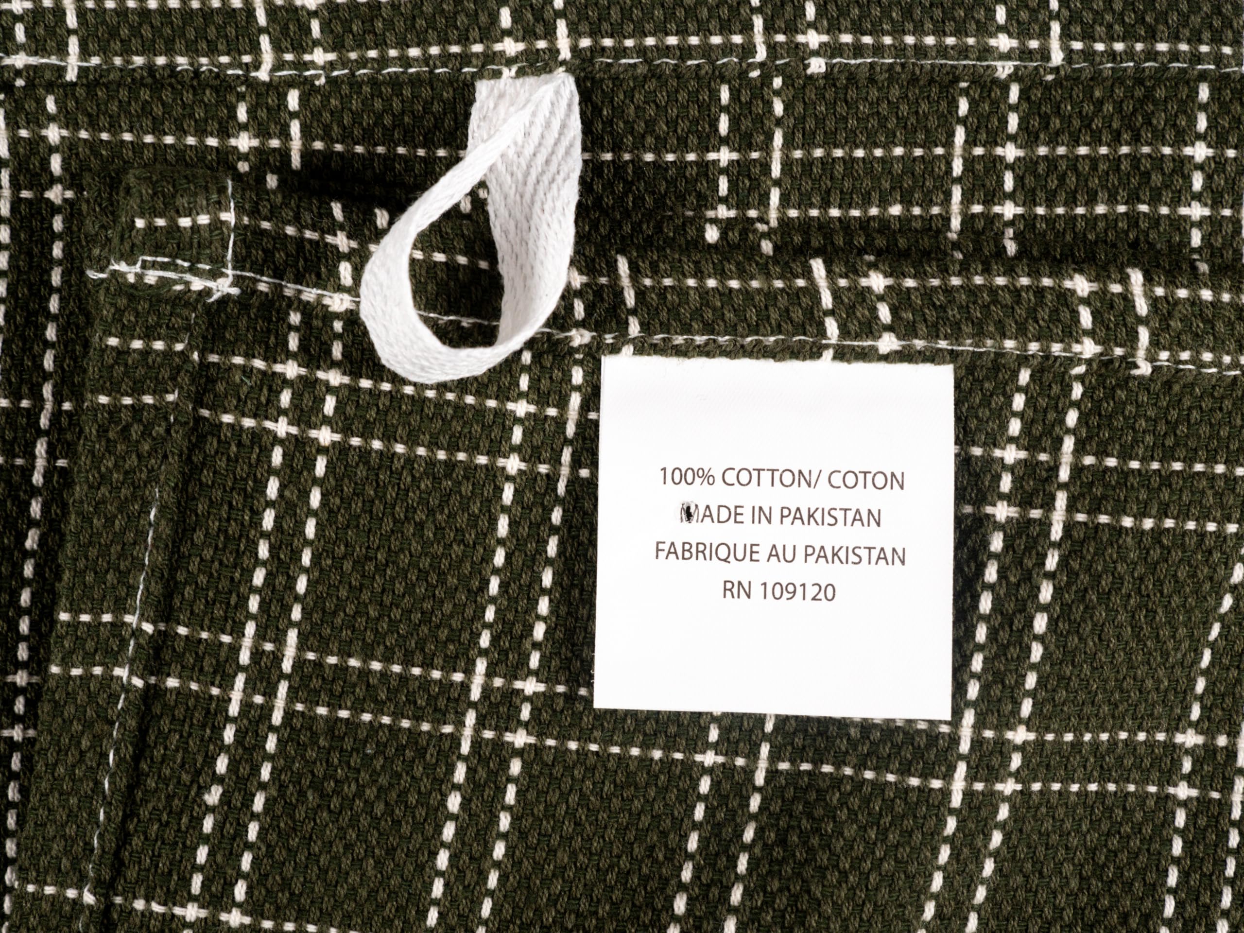 KAF Home soft dish towels tumble dry olive, durable everyday use for kitchen cleaning.