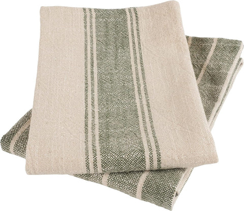 KAF Home olive slubbed kitchen towel set of four, great value for everyday use.