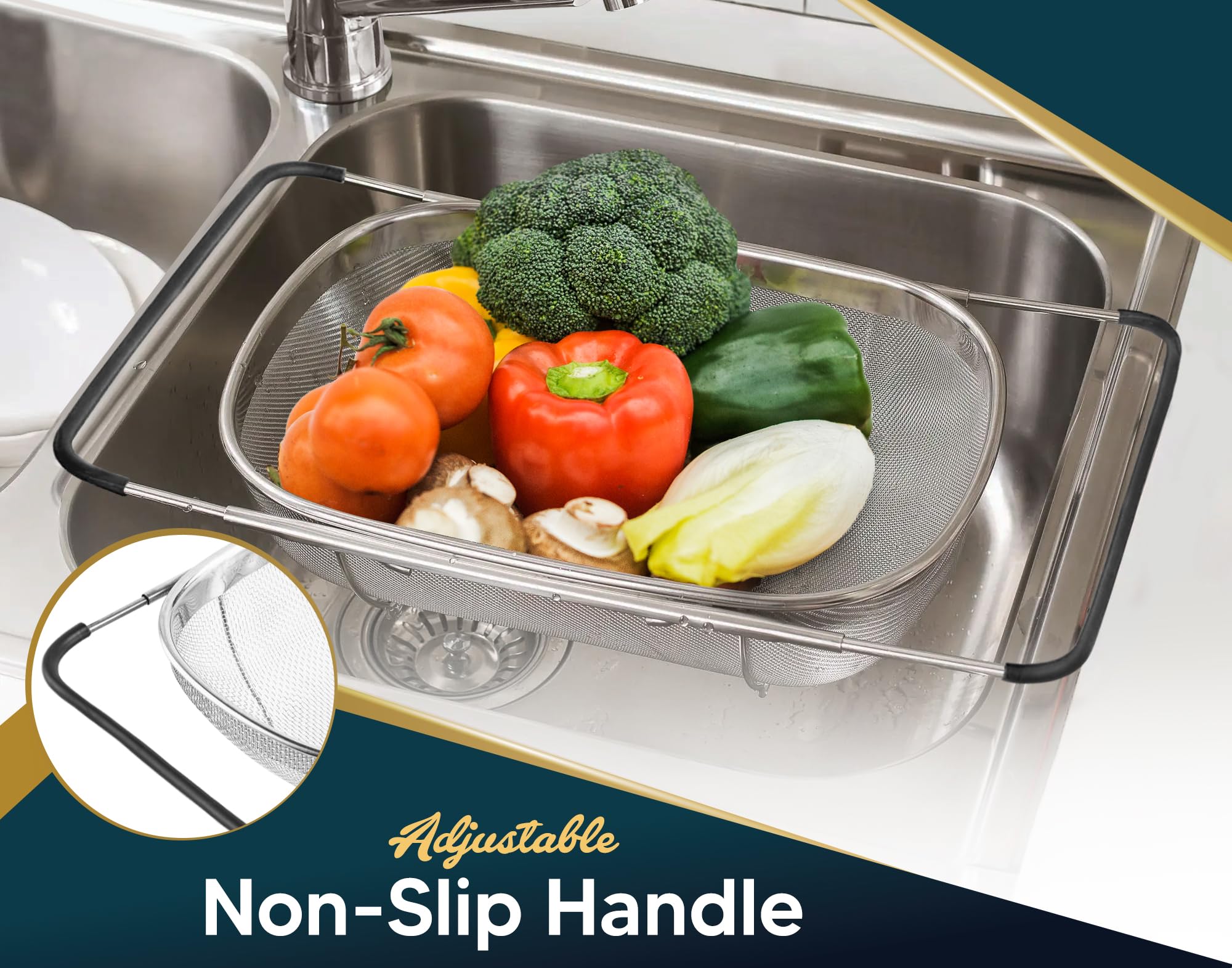KAFOOR perfect for draining pasta or rice quickly and evenly.