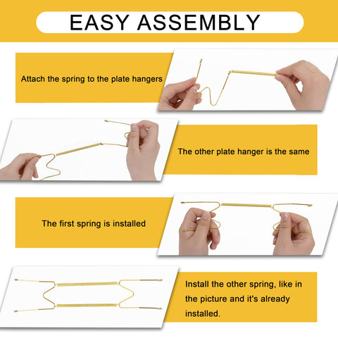 KAHIT plate hangers use an invisible front view for a clean display.