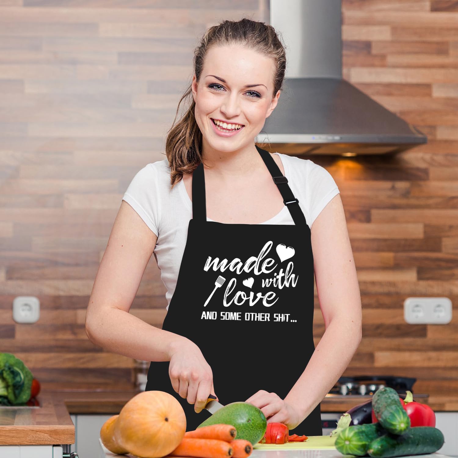Kaidouma Funny Apron for Women care instructions machine washable