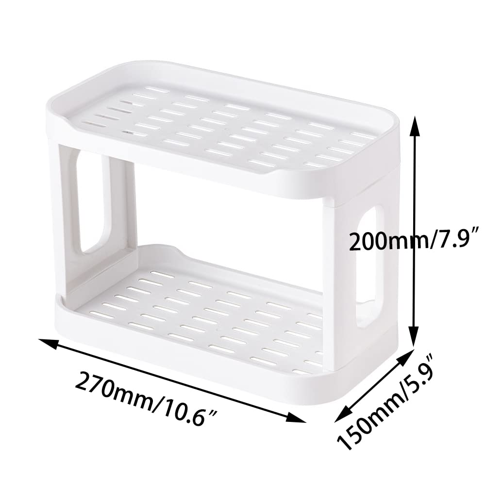 Kaileyouxiangongsi spice rack solution storing spice bottles on white desk organizer.