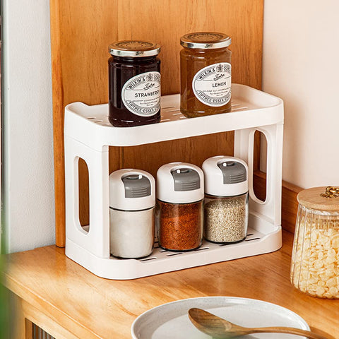 Kaileyouxiangongsi versatile two-tier organizer suitable for desk and countertop.