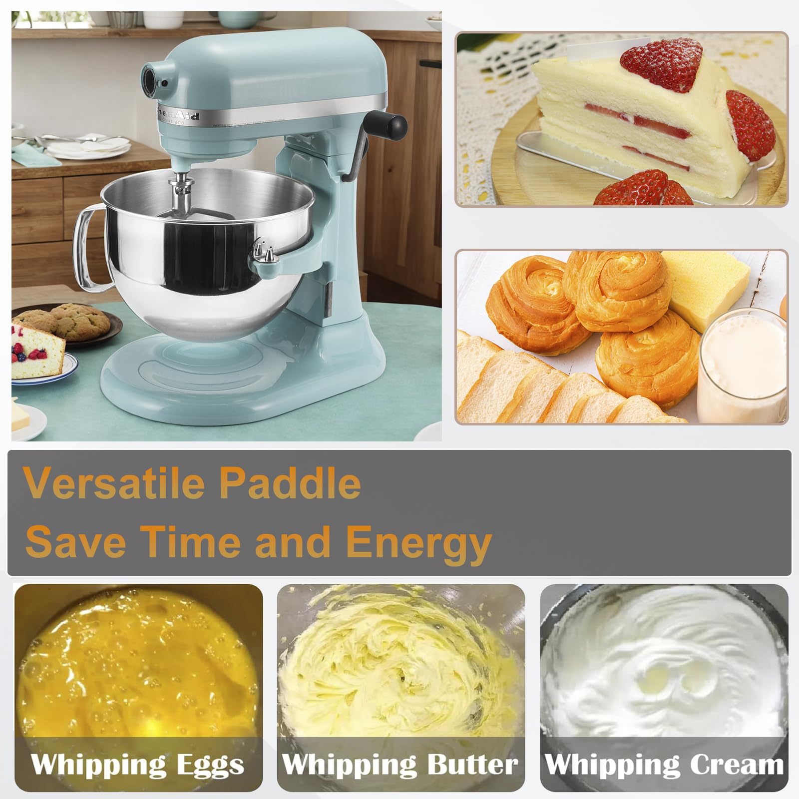 Kainasch dishwasher-safe beater simplifies cleanup after cooking.