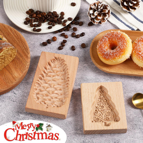 Kaiolbly Christmas tree cookie mold 3D adds festive shapes to cookies