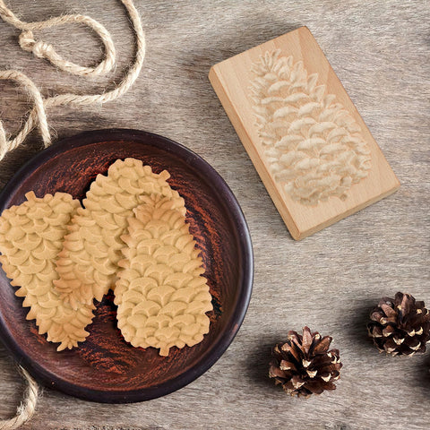 Kaiolbly dough impression mold creates crisp cookie outlines for decorations