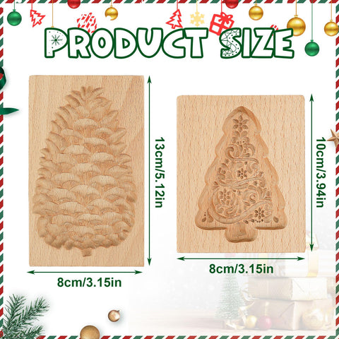 Kaiolbly wooden cookie stamp provides easy release and durable cutting