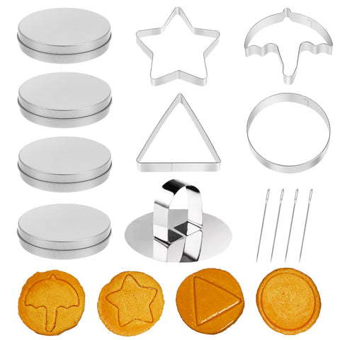 Kairsya Dalgona Candy Mold Kit laid out for easy assembly and creative baking.