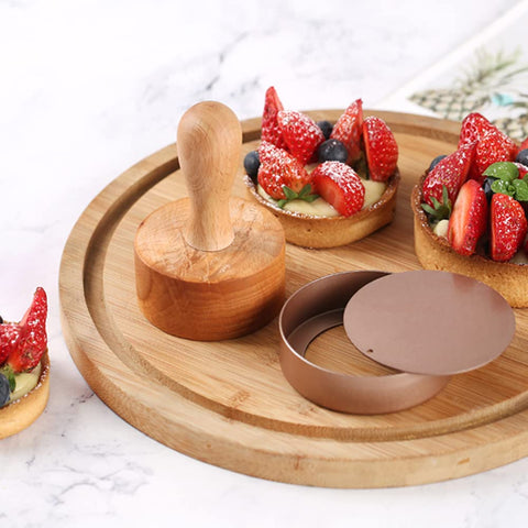 KALAIEN dishwasher-safe tart pans for quick cleanup.