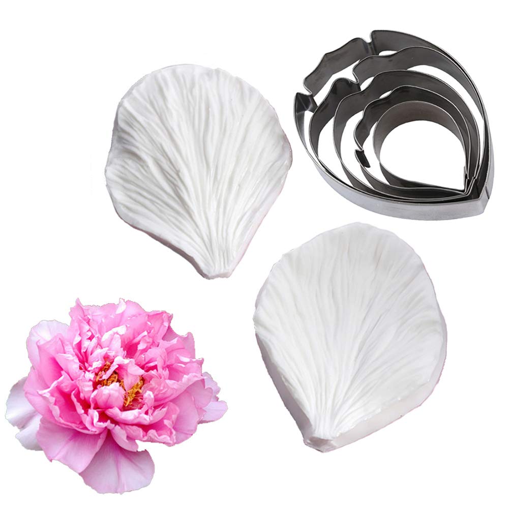 KALAIEN peony cutter front view for precise sugarpaste petals and clean edges.