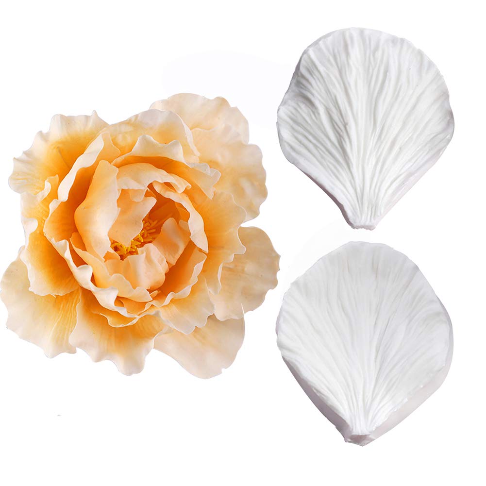 KALAIEN petal-veining tool adds fine lines for realism.