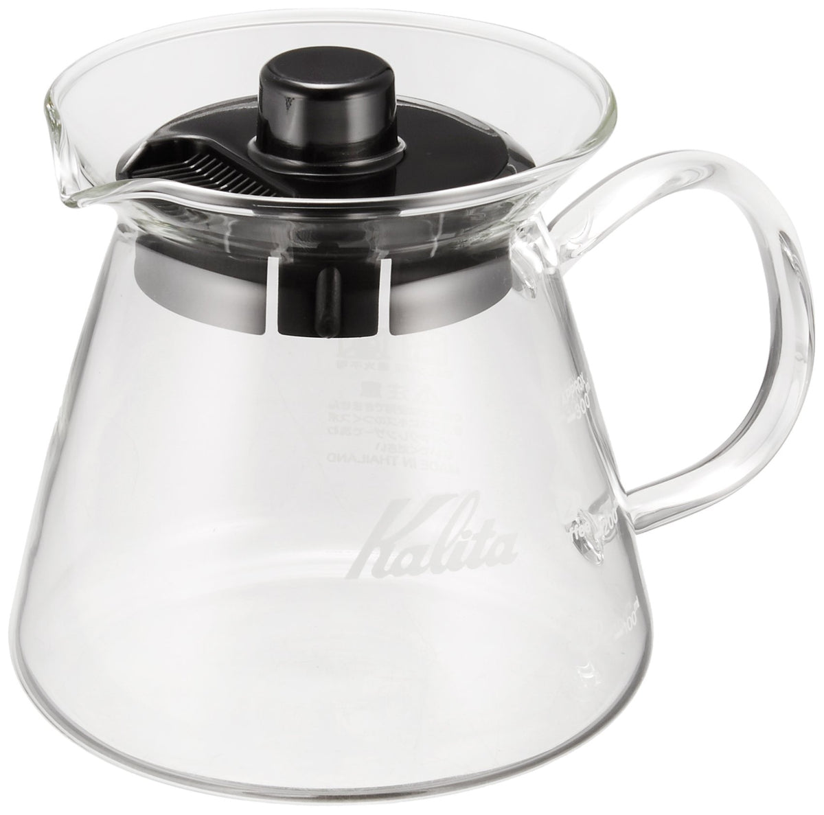 Kalita glass server 300ml clear for coffee service