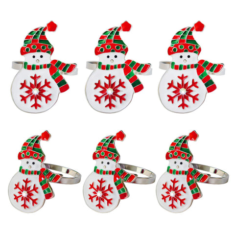 Kalopro snowman napkin ring on festive table elevating holiday decor
