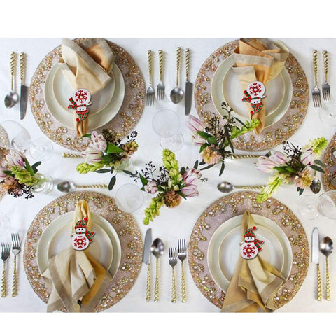 Kalopro snowman napkin ring crafted in zinc alloy for durability