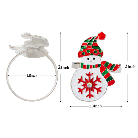 Kalopro snowman napkin ring suits home, office, and restaurant tables