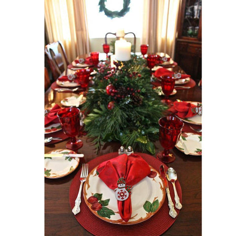 Kalopro snowman napkin ring creates a playful holiday atmosphere