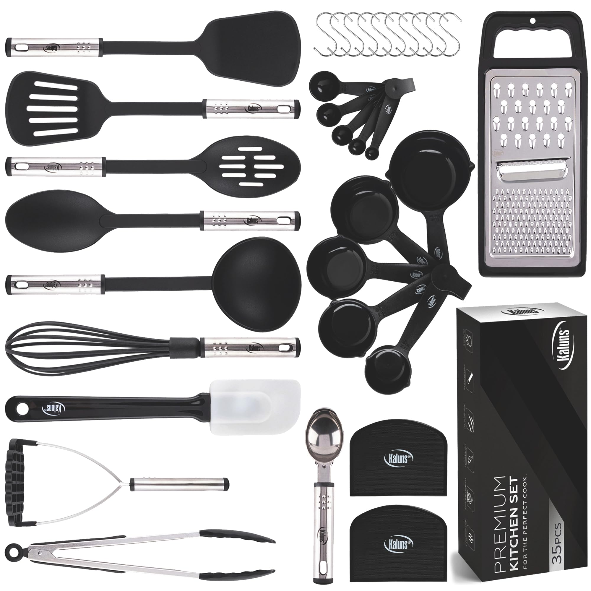 Kaluns 35-piece utensil set in gift box for gifting and kitchen organization