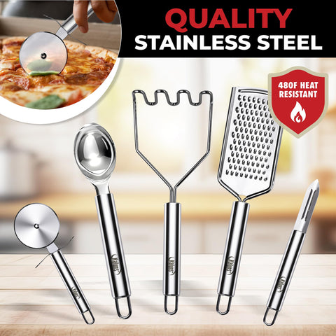 Kaluns kitchen hooks and holder keep utensils within reach