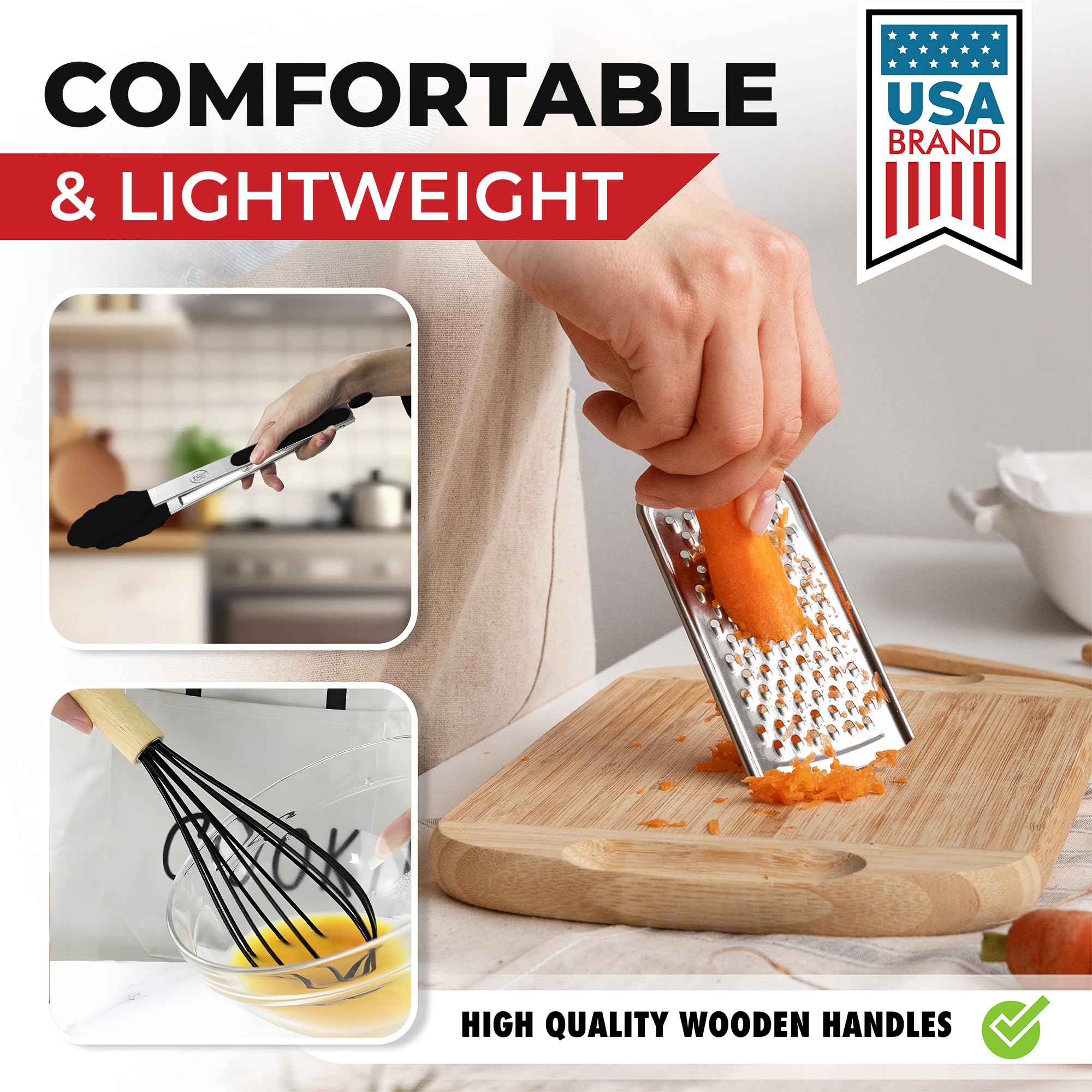 Kaluns measuring cups and spoons organized for precise recipes