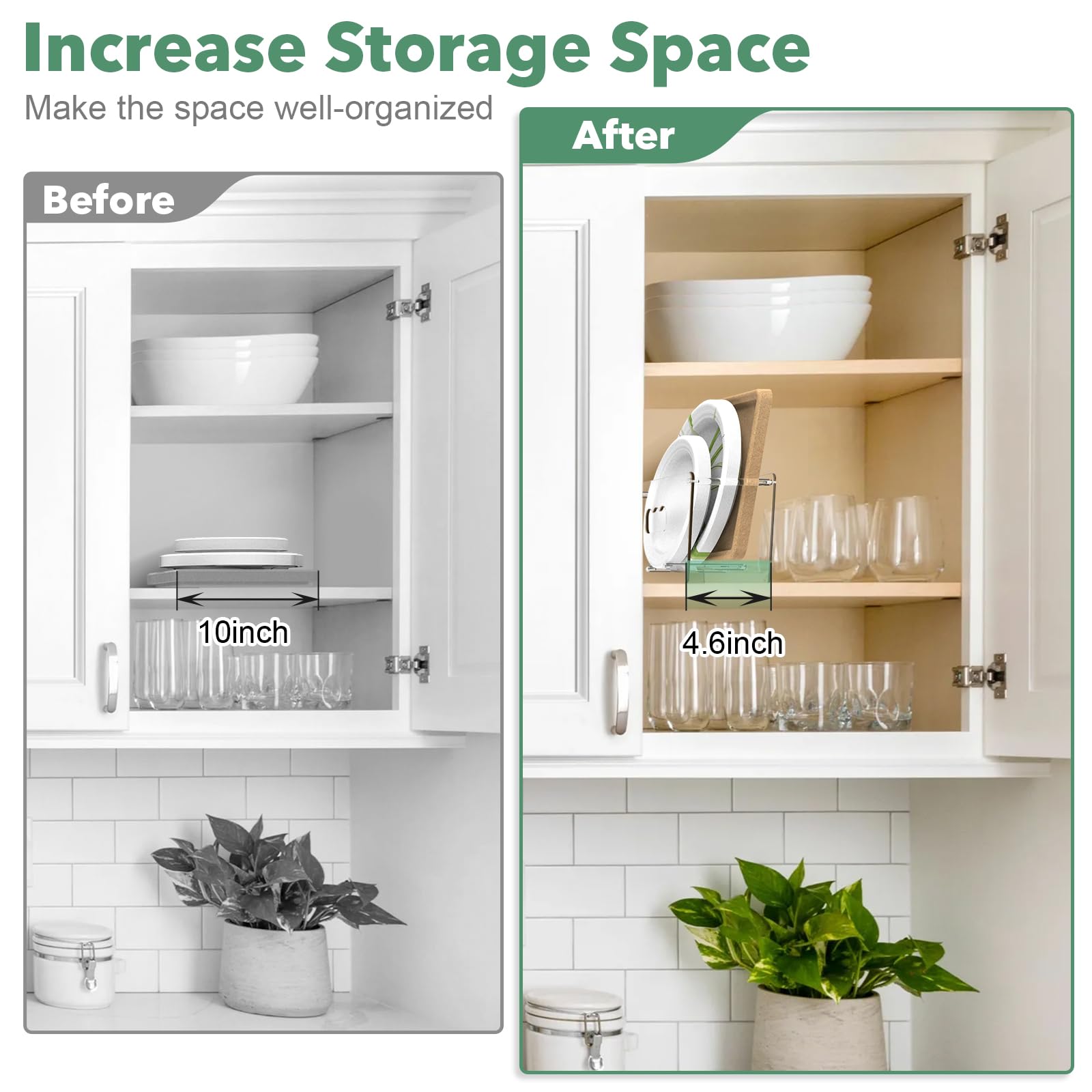 KALYLOC plate dispenser vertical storage for upright plates.