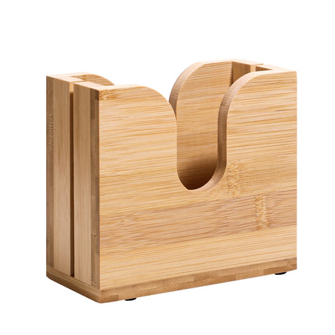 Kamehame bagel slicer holder side view with stable non-slip feet for safety