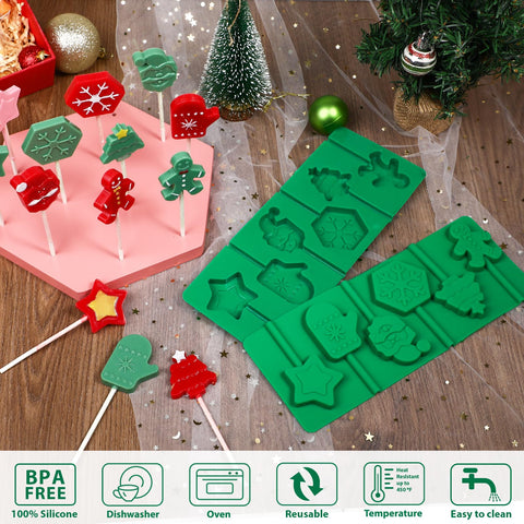 Kamehame Christmas-tree mold ideal for festive candy and cake decorations.