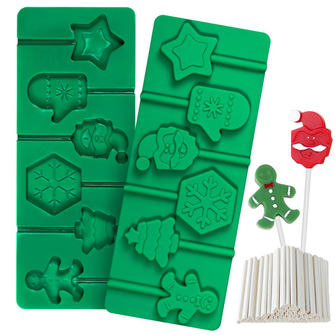 Kamehame gingerbread-men mold for homemade holiday lollipops and treats.