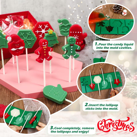 Kamehame Santa-face mold for cheerful holiday lollipops.