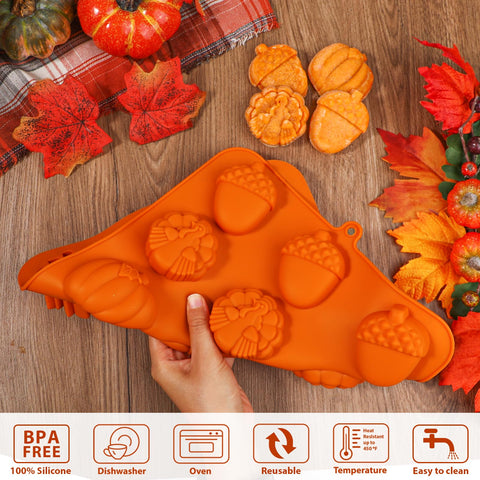 Kamehame fall mold acorn shape for cookies or candles