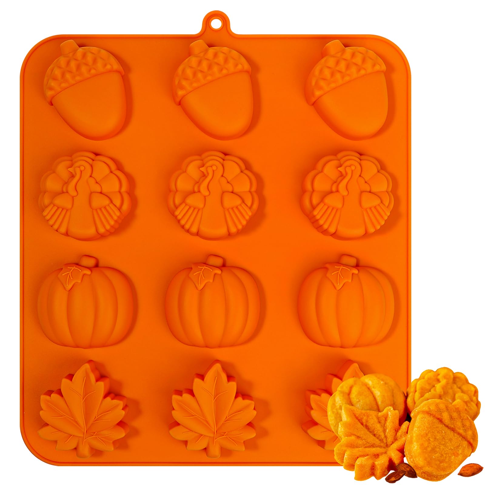 Kamehame Fall silicone mold maple leaf for autumn desserts and resin projects
