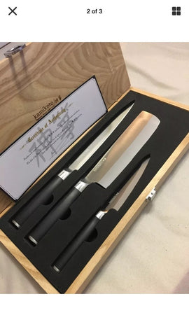 Kamikoto Kanpeki knife set certificate included for authenticity
