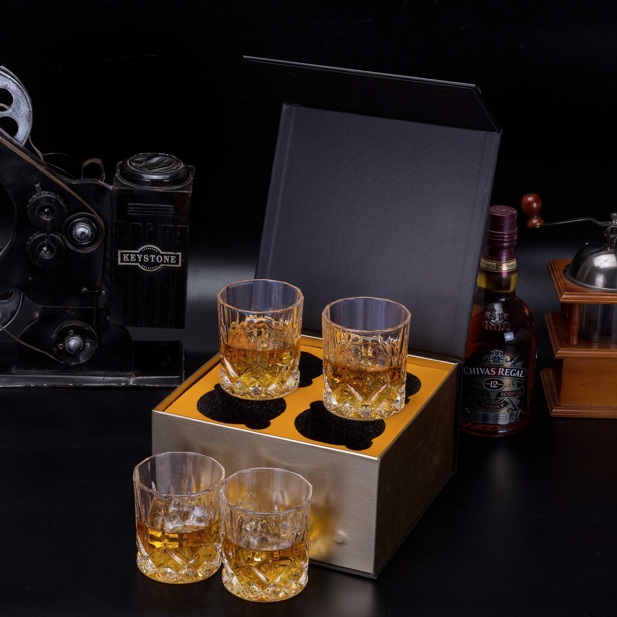 KANARS bourbon-on-the-rocks glass ideal for on-ice sips