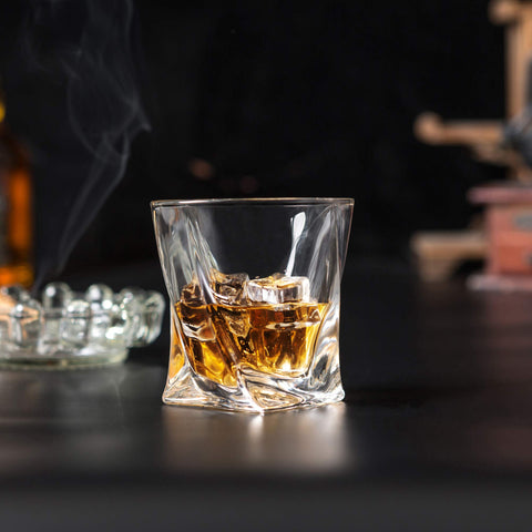 KANARS thick base whiskey tumblers stability and premium weight