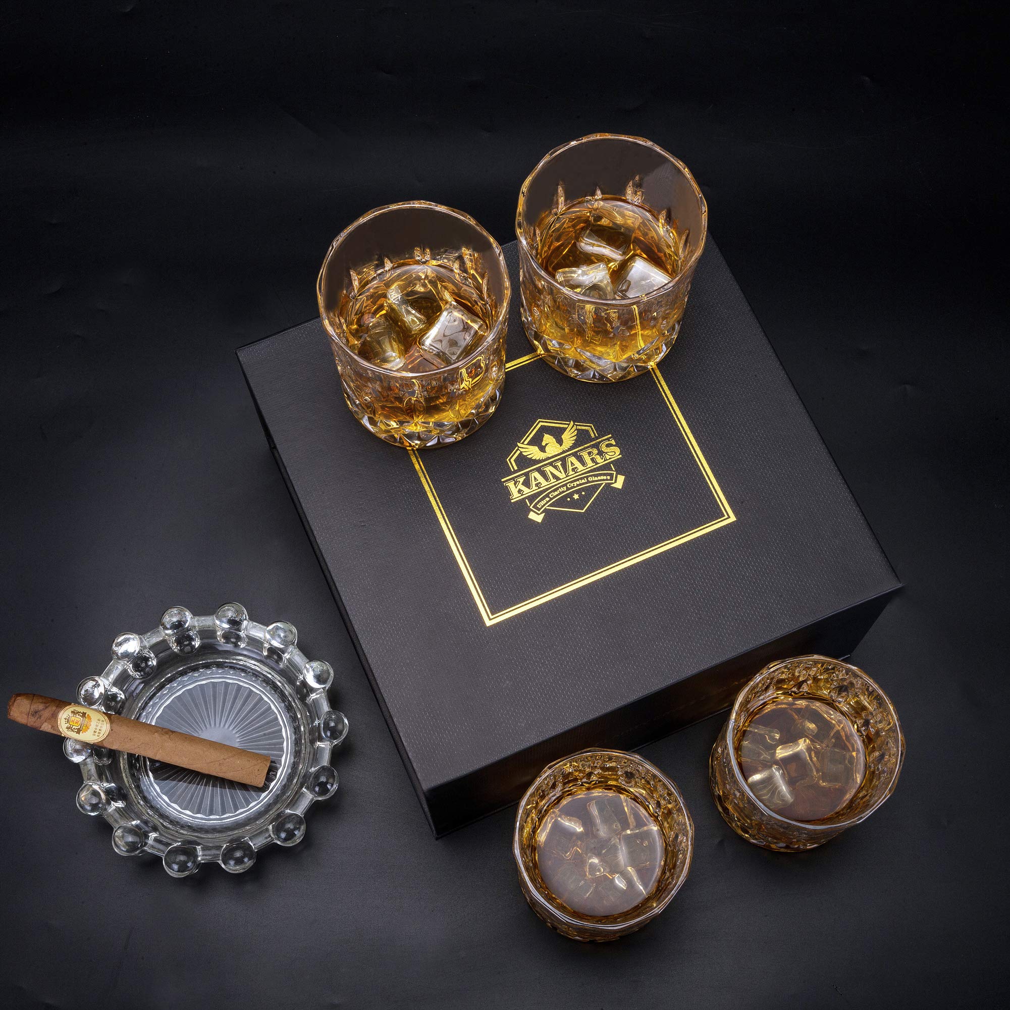 KANARS elegant cocktail-glass design adds sophistication