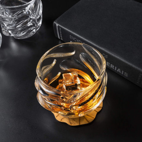 KANARS unusual design whiskey tumbler with a contemporary hand feel