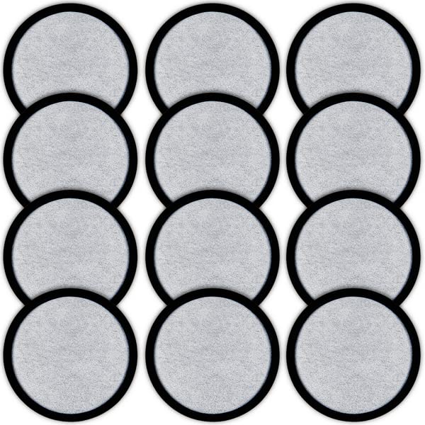 K&J Mr. Coffee charcoal filter disc packaging reduces waste and fits disc-style brewers.
